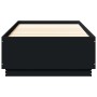 Estructura cama con luces LED madera ingeniería negro 90x200 cm de , Camas y somieres - Ref: Foro24-3209633, Precio: 139,00 €
