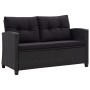 6-piece garden sofa set with black synthetic rattan cushions by vidaXL, Outdoor sofas - Ref: Foro24-46151, Price: 489,55 €, D...