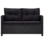 6-piece garden sofa set with black synthetic rattan cushions by vidaXL, Outdoor sofas - Ref: Foro24-46151, Price: 532,41 €, D...