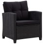 6-piece garden sofa set with black synthetic rattan cushions by vidaXL, Outdoor sofas - Ref: Foro24-46151, Price: 489,55 €, D...