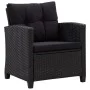 6-piece garden sofa set with black synthetic rattan cushions by vidaXL, Outdoor sofas - Ref: Foro24-46151, Price: 532,41 €, D...