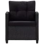 6-piece garden sofa set with black synthetic rattan cushions by vidaXL, Outdoor sofas - Ref: Foro24-46151, Price: 532,41 €, D...