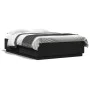 Black engineered wood bed frame 140x200 cm by , Beds and slatted bases - Ref: Foro24-3209703, Price: 153,37 €, Discount: %