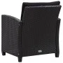 6-piece garden sofa set with black synthetic rattan cushions by vidaXL, Outdoor sofas - Ref: Foro24-46151, Price: 532,41 €, D...