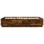 Estructura de cama madera de ingeniería roble ahumado 150x200cm de , Camas y somieres - Ref: Foro24-3209699, Precio: 150,09 €...
