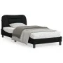 Bed frame with LED lights black fabric 90x190 cm by , Beds and slatted bases - Ref: Foro24-3213671, Price: 168,31 €, Discount: %