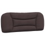 Bed frame with LED lights dark brown fabric 100x200 cm by , Beds and slatted bases - Ref: Foro24-3213686, Price: 150,34 €, Di...