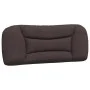 Bed frame with LED lights dark brown fabric 100x200 cm by , Beds and slatted bases - Ref: Foro24-3213686, Price: 146,22 €, Di...