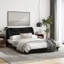 Bed frame with LED lights black fabric 120x200 cm by , Beds and slatted bases - Ref: Foro24-3213692, Price: 189,23 €, Discoun...