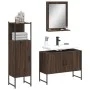 Badezimmermöbel-Set, 3-teilig, braunes Eichensperrholz von , Badezimmermöbel - Ref: Foro24-3214353, Preis: 148,36 €, Rabatt: %