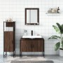 Badezimmermöbel-Set, 3-teilig, braunes Eichensperrholz von , Badezimmermöbel - Ref: Foro24-3214353, Preis: 150,19 €, Rabatt: %