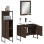 Badezimmermöbel-Set, 3-teilig, braunes Eichensperrholz von , Badezimmermöbel - Ref: Foro24-3214353, Preis: 148,36 €, Rabatt: %