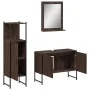 Badezimmermöbel-Set, 3-teilig, braunes Eichensperrholz von , Badezimmermöbel - Ref: Foro24-3214353, Preis: 148,36 €, Rabatt: %