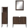 Badezimmermöbel-Set, 3-teilig, braunes Eichensperrholz von , Badezimmermöbel - Ref: Foro24-3214353, Preis: 150,19 €, Rabatt: %