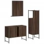 Badezimmermöbel-Set, 3-teilig, braunes Eichensperrholz von , Badezimmermöbel - Ref: Foro24-3214353, Preis: 148,36 €, Rabatt: %