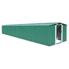 Grüner Gartenschuppen aus verzinktem Stahl, 257 x 779 x 181 cm von vidaXL, Schuppen - Ref: Foro24-47032, Preis: 963,32 €, Rab...