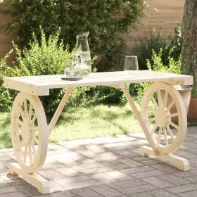Mesa de jardín madera maciza abeto 115x55x65 cm de , Mesas de jardín - Ref: Foro24-365113, Precio: 170,88 €, Descuento: %