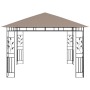 Pavillon mit Moskitonetz und LED-Lichtleiste in Taupe, 3 x 3 x 2,73 m, 180 g/m² von vidaXL, Zelte und Pavillons - Ref: Foro24...
