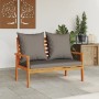 Gartensofabank mit Kissen aus massivem Akazienholz 120 cm von , Gartensets - Ref: Foro24-366379, Preis: 157,14 €, Rabatt: %