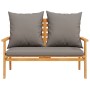 Garden sofa bench with cushions solid acacia wood 120 cm by , Garden sets - Ref: Foro24-366379, Price: 157,59 €, Discount: %