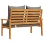 Gartensofabank mit Kissen aus massivem Akazienholz 120 cm von , Gartensets - Ref: Foro24-366379, Preis: 155,69 €, Rabatt: %