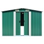 Grüner Gartenschuppen aus verzinktem Stahl, 257 x 779 x 181 cm von vidaXL, Schuppen - Ref: Foro24-47032, Preis: 982,68 €, Rab...