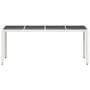 Gartentisch Glasoberfläche weiß PE Rattan 190x90x75cm von , Gartentische - Ref: Foro24-368129, Preis: 164,20 €, Rabatt: %