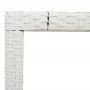 Gartentisch Glasoberfläche weiß PE Rattan 190x90x75cm von , Gartentische - Ref: Foro24-368129, Preis: 156,21 €, Rabatt: %