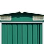 Grüner Gartenschuppen aus verzinktem Stahl, 257 x 779 x 181 cm von vidaXL, Schuppen - Ref: Foro24-47032, Preis: 982,68 €, Rab...