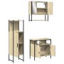Sonoma oak plywood 3-piece bathroom furniture set by , Bathroom furniture - Ref: Foro24-3214696, Price: 181,72 €, Discount: %