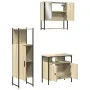 Sonoma oak plywood 3-piece bathroom furniture set by , Bathroom furniture - Ref: Foro24-3214696, Price: 170,63 €, Discount: %