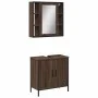 2-teiliges Badezimmermöbel-Set aus eichenbraunem Sperrholz von , Badezimmermöbel - Ref: Foro24-3214724, Preis: 134,70 €, Raba...