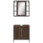 2-teiliges Badezimmermöbel-Set aus eichenbraunem Sperrholz von , Badezimmermöbel - Ref: Foro24-3214724, Preis: 137,30 €, Raba...