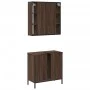 2-teiliges Badezimmermöbel-Set aus eichenbraunem Sperrholz von , Badezimmermöbel - Ref: Foro24-3214724, Preis: 134,70 €, Raba...