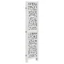 Biombo separador de 5 paneles madera maciza Paulownia blanco de , Divisores de ambientes - Ref: Foro24-358742, Precio: 140,02...