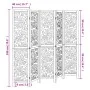 Biombo separador de 5 paneles madera maciza Paulownia blanco de , Divisores de ambientes - Ref: Foro24-358742, Precio: 140,02...