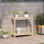 Pflanztisch mit Ablage aus massivem Kiefernholz 82,5x35x75 cm von , Topfständer - Ref: Foro24-832387, Preis: 68,49 €, Rabatt: %