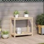 Planting table with shelf solid pine wood 82.5x35x75 cm by , Pot stands - Ref: Foro24-832387, Price: 65,75 €, Discount: %