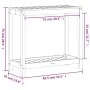 Planting table with shelf solid pine wood 82.5x35x75 cm by , Pot stands - Ref: Foro24-832387, Price: 65,75 €, Discount: %