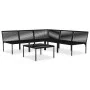 6-teiliges Gartenmöbel-Set mit schwarzen PVC-Kissen von vidaXL, Gartensets - Ref: Foro24-48588, Preis: 359,70 €, Rabatt: %
