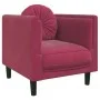 Sessel mit rotem Samtkissen von , Sofas - Ref: Foro24-372626, Preis: 154,09 €, Rabatt: %