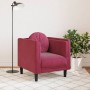 Armchair with red velvet cushion by , Sofas - Ref: Foro24-372626, Price: 156,42 €, Discount: %