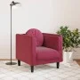 Armchair with red velvet cushion by , Sofas - Ref: Foro24-372626, Price: 154,09 €, Discount: %