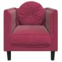 Sessel mit rotem Samtkissen von , Sofas - Ref: Foro24-372626, Preis: 154,09 €, Rabatt: %