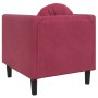 Armchair with red velvet cushion by , Sofas - Ref: Foro24-372626, Price: 156,42 €, Discount: %