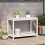Planting table with white pine wood shelf 108x50x75 cm by , Pot stands - Ref: Foro24-832403, Price: 110,42 €, Discount: %