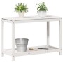 Pflanztisch mit Ablage aus weißem Kiefernholz, 108 x 50 x 75 cm von , Topfständer - Ref: Foro24-832403, Preis: 111,95 €, Raba...