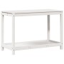 Pflanztisch mit Ablage aus weißem Kiefernholz, 108 x 50 x 75 cm von , Topfständer - Ref: Foro24-832403, Preis: 111,95 €, Raba...