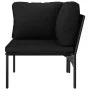 6-teiliges Gartenmöbel-Set mit schwarzen PVC-Kissen von vidaXL, Gartensets - Ref: Foro24-48588, Preis: 359,70 €, Rabatt: %