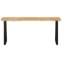 Bench with natural edge in solid mango wood 105 cm by , Banks - Ref: Foro24-372756, Price: 88,39 €, Discount: %